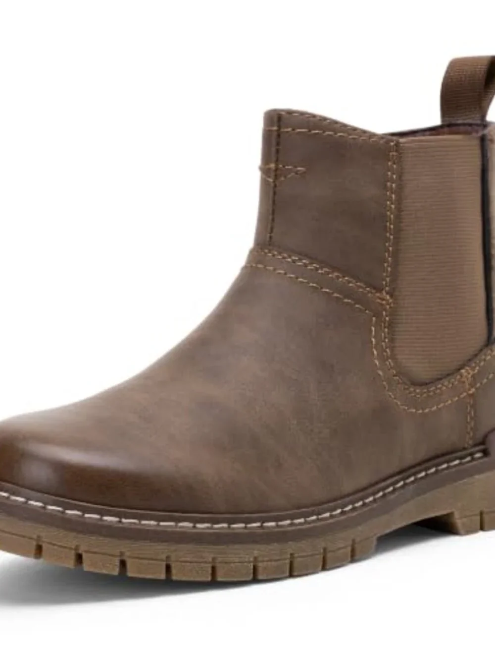 Women's Chelsea Boots Slip on Platform Chunky Heel Round Toe Ankle Boot Elastic